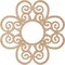 Ekena Millwork Cohen Wood Fretwork Pierced Ceiling Medallion, Alder, 30"OD x 10 1/4"ID x 3/8"T CMWP30X30X0375COAL - alternate 4